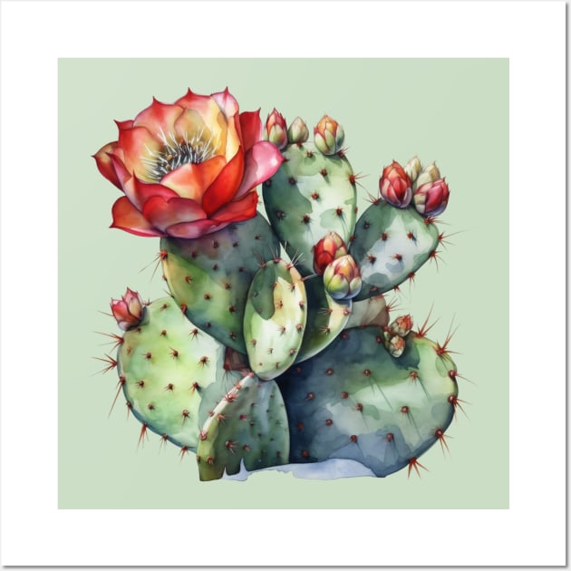 Blooming Cactus Wall Art by Young Inexperienced 